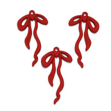 5 pcs High quality Spray paint Bow Charm Woman Earring Necklace Alloy Charms for Jewelry Making W279