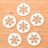 20pcs 4 Color Alloy christmas snow Charms For Earring necklace Pendants DIY Handmade Jewelry Accessories Making 14*11/17*15mm
