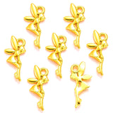 40pcs 6 color alloy  Antique Silver color angel Charms Zinc alloy Pendant Jewelry DIY Necklace earring 19*8mm I221