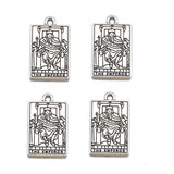 20 Styles Retro silver Style Witch Divination Tarot Card Tag Pendant DIY Charms Necklace Bracelet Jewelry Making 23*14mm J502