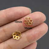20-40pcs KC Alloy Flower Holder Partition Bead Cap Bead Holder Cap DIY Step Shaking Hairpin Hairpin Crown Accessories V149