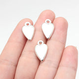 10pcs 18x11x4.9mm 2 Colors Antique Bronze Color Antique Silver Color Heart Charms For DIY Jewelry Making