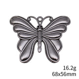 1pcs 68x56mm 2 Colors Antique Bronze Color Antique Silver Color Butterfly Charms For DIY Jewelry Making
