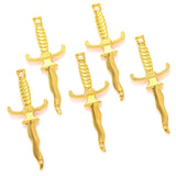 10pcs 5 colors Sword Blade Connector Serpentine Dagger Charms Fit Bracelet necklace Pendant DIY Jewelry Making 40*16mm M100