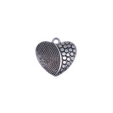10pcs 20x20mm 2 Colors Antique Bronze Color Antique Silver Color Heart Charms For DIY Jewelry Making