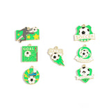 5pcs flag Football Soccer Charm Jewelry Accessories Diy Making Necklace Earring Pendant Craft Supplies Gold Plated W481