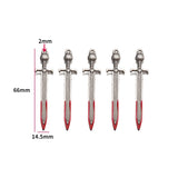 5 pcs 20 styles Halloween Zinc Alloy Bloody Dagger Color Charms Knife Pendants for DIY Bangle Bracelet necklace Findings W430