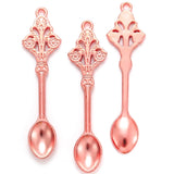 10pcs 6 color alloy Spoon Charm For Necklace Key Chain Pendant DIY Jewelry Crafts Making Accessories J463 61*16mm