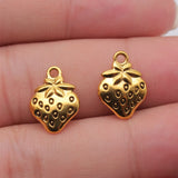 20pcs 15x11mm 2 Colors Antique Silver Color Antique Gold Color Strawberry Charms For DIY Jewelry Making