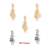 5pcs 2 colour Heart shaped Cross Charms Halloween Charms DIY Handmade Necklace Bracelet Earrings Jewelry Accessories W273