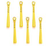 10pcs 5 colors alloy Baseball bat Charm For Necklace Bracelet necklace Pendant DIY Jewelry Crafts Making Accessories 35*5mm J475