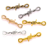 10pcs 3 styles 3D Thorns Metal Connectors Pendant Gothic Necklace Bracelet DIY Thorns Charms Jewelry Handicraft Making B200