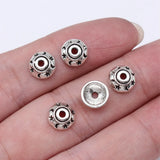 50pcs 8x8mm Antique Silver Color Star & Moon Flower Bead Caps Pendant For DIY Jewelry Making Handmade Jewelry Findings