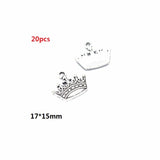 2-40pcs Ancient silver Alloy Loose Spacer Beads Gold Silver Crown Beads for Jewelry Making DIY Bracelet Handmade Accessories