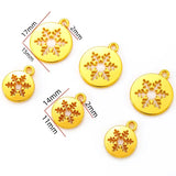 20pcs 4 Color Alloy christmas snow Charms For Earring necklace Pendants DIY Handmade Jewelry Accessories Making 14*11/17*15mm