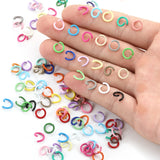 100pcs Multi-colors Mixed Open Rings DIY Multifunction Jewelry Making Findings 1.2X8mm V164