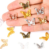 20pcs 6 Color butterfly Charms For Bracelets Necklace Pendant DIY Handmade Jewelry Making accessories 20*15mm D2133
