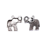 10pcs 25x25mm 2 Colors Antique Bronze Color Antique Silver Color Elephant Charms For DIY Jewelry Making