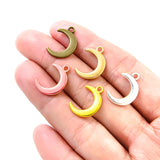 20pcs 5 colors alloy moon Charm For DIY Necklace Bracelet Earrings Pendant Jewelry Crafts Making Accessories L633