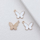10pcs 16x13mm 5 Colors Butterfly Charms For DIY Jewelry Making
