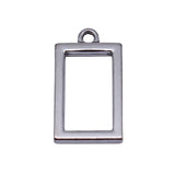 10pcs 23x13mm 5 Colors Geometric Hollowed-Out Rectangular Frame Pendant For DIY Jewelry Making