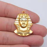 4pcs 37x26mm 3 Colors Antique Bronze Color Antique Silver Color Antique Gold Color Egypt Queen Cleopatra Charms