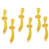 50 pcs 4 colors Antique Silver color Knife Charms Pendants for Jewelry Making Necklace Bracelet Accessories Findings 25*6mm M41