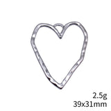 10pcs 39x31mm 3 Colors Antique Silver Color Kc Gold Color Antique Gold Color Large Hollow Hammer Heart Pendant