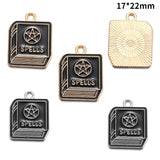 10pcs Dark Gothic Style Skull&Butterfly Enamel Charms for DIY Personality Punk Necklace Earrings Keychain Halloween Spooky Decor