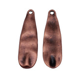 10pcs 36x11mm 3 Colors Antique Bronze Color Antique Copper Color Antique Gold Color Hammered Teardrop Pendant