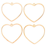 5pcs 5 Color Hollow heart shaped Charm for Necklace earring Keyring Pendant  DIY Handmade Jewelry Accessories 46*50mm A130