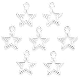 25pcs 7 Color star Charm hollow Pendant DIY Bracelet Necklace Jewelry Handmade Accessories 17*15mm