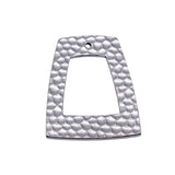 4pcs 35x28mm 5 Colors Hollow Out Hammered Trapezoidal Geometric Charms For DIY Jewelry Making