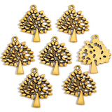 10pcs 5 color Tree of Life Charms Pendants DIY Jewelry for Necklace Bracelet Making Accessaries 30*24mm Q204
