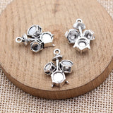 10pcs 20x16x6.2mm Antique Silver Color Musical Instruments Drum Charms For DIY Jewelry Making