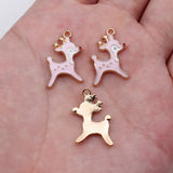 10pcs 21x14mm 6 Colors Deer Charms For DIY Jewelry Making