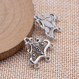 20pcs 20x21mm Antique Silver Color Earring Connector Pendant For DIY Jewelry Making Handmade Jewelry Craft Findings