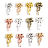 10pcs 6 colors alloy bow Charm Hollow Pendant For DIY Necklace Bracelet Earrings Jewelry Crafts Making Accessories 28*15mm N183