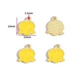 10pcs various styles Enamel Alloy flower Charm Earring Pendant DIY Keychain Necklace Jewelry Accessories W494