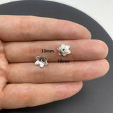 20-40pcs silver Alloy Flower Holder Partition Bead Cap Bead Holder Cap DIY Step Shaking Hairpin Hairpin Crown Accessories V149