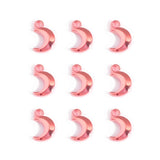 50pcs 5 colors alloy small moon Charm For DIY Necklace Bracelet Earrings Pendant Jewelry Crafts Making Accessories 11*7mm L639