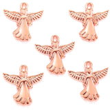 10pcs 5 Color Alloy Metal angel Charms For Earring necklace Pendants DIY Handmade Jewelry Accessories Making 20*20mm I247