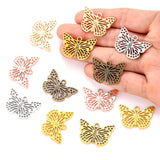 10pcs 6 Colors butterfly Charms For Bracelets Necklace Pendant DIY Handmade Jewelry Making accessories 20*29mm D2142