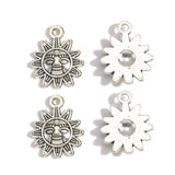 25pcs Antique sun Charms Metal Pendants for Necklace Bracelet Jewelry Making Jewelry Handmade Crafts 20*16mm L203