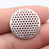 10pcs 25x25x1.1mm 3 Colors Multi-Hole Round Plate Accessories