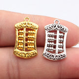 10pcs 24x14mm 2 Colors Antique Silver Color Gold Color Chinese Style Abacus Charm For DIY Jewelry Making