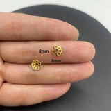 20-40pcs KC Alloy Flower Holder Partition Bead Cap Bead Holder Cap DIY Step Shaking Hairpin Hairpin Crown Accessories V149