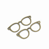 10pcs 5 Color glasses Charms Bags shoes Pendants Antique Charm Jewelry Making DIY Handmade Craft 19*55mm J214