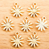 30pcs 7 colors sunflower Charms for Fashion Earrings Necklaces Bracelet Pendants DIY Jewelry Making Accessories 15*12mm Q1153