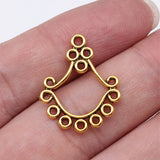 20pcs 24x18mm 2 Colors Earring Connector Pendant For DIY Jewelry Making Handmade Jewelry Craft Findings